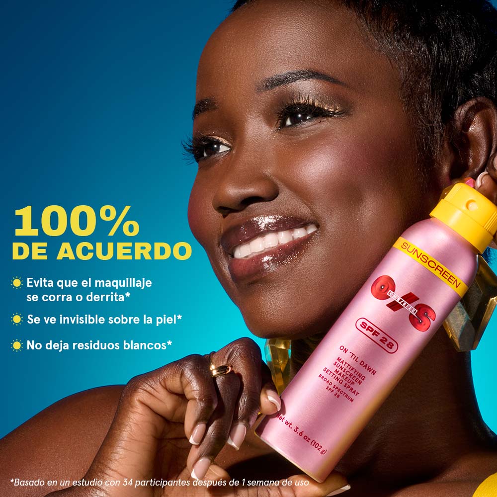 ON 'TIL DAWN MATTIFYING SUNSCREEN MAKEUP SETTING SPRAY SPF 28 (FIJADOR DE MAQUILLAJE CON PROTECCI&Oacute;N SOLAR)
